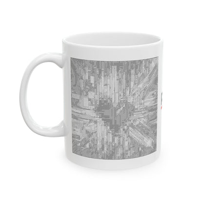 Mosaic Heart (Love and Logic) | Coder’s Coffee Mug White
