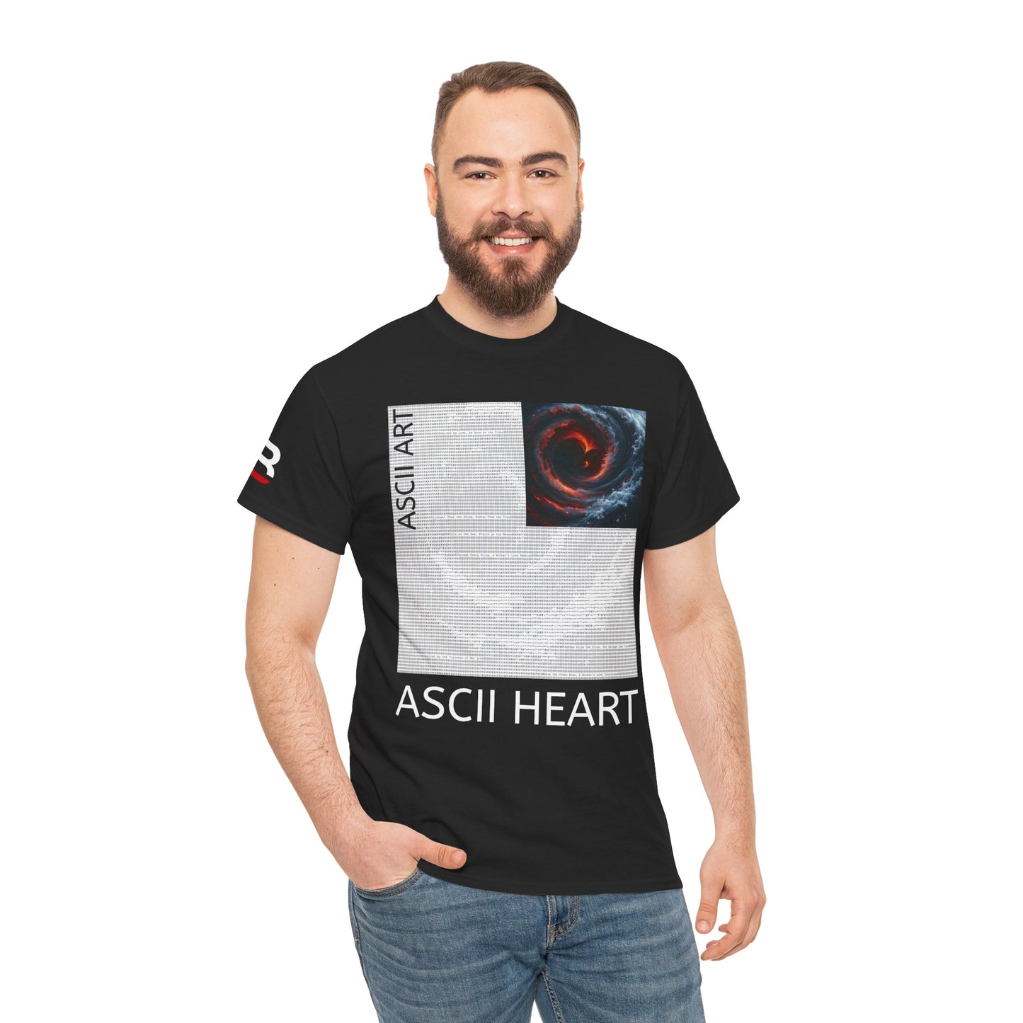 Black Red ASCII Heart | Hidden Messages :)