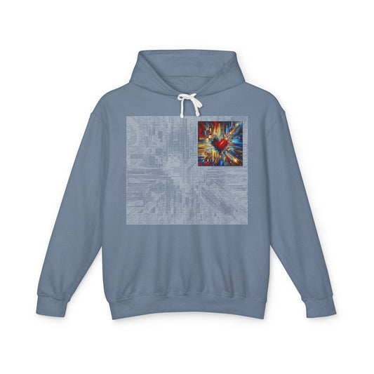 ASCII Mosaic Heart | Digital Love Hoodie