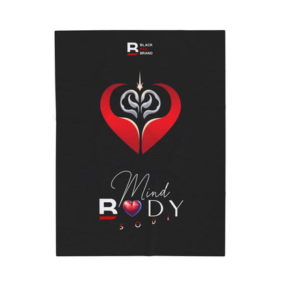 Mind Body Soul | Wellness Velveteen Plush Blanket