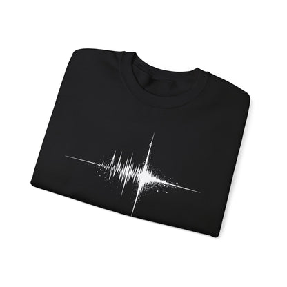 Black Red Soundwave  — Minimal Audio Wave Graphic