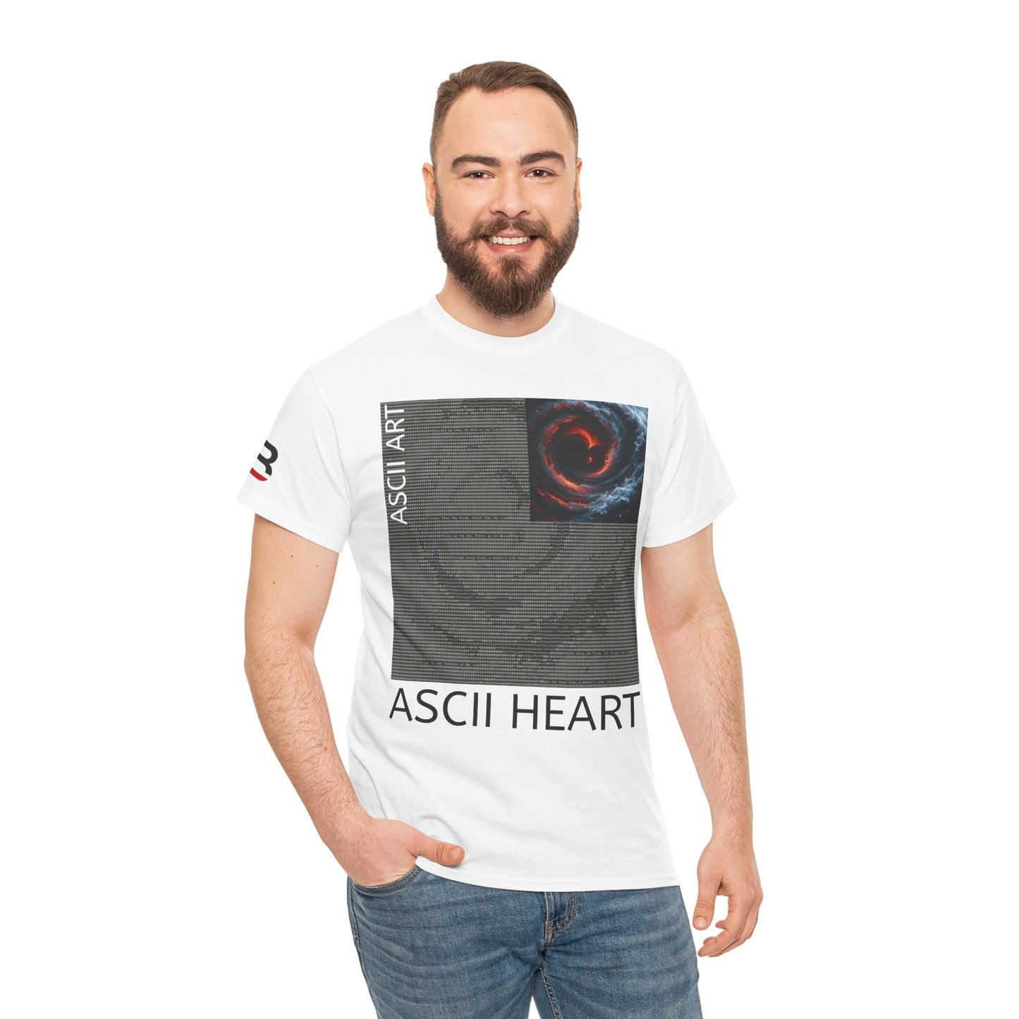 Black Red ASCII Heart | Hidden Messages :)