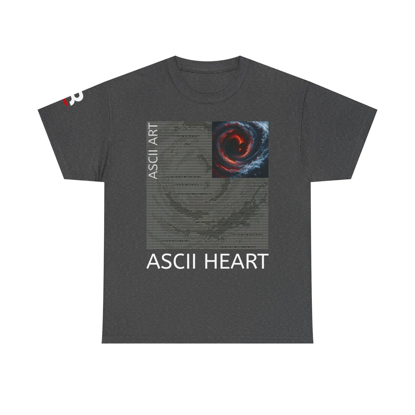 Black Red ASCII Heart | Hidden Messages :)