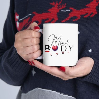 Mind, Body, Soul Mug | White