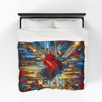 Mosaic Heart | Velveteen Plush Blanket