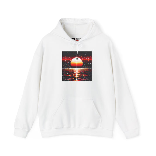 Black Red Sun | Pixelated Sunrise