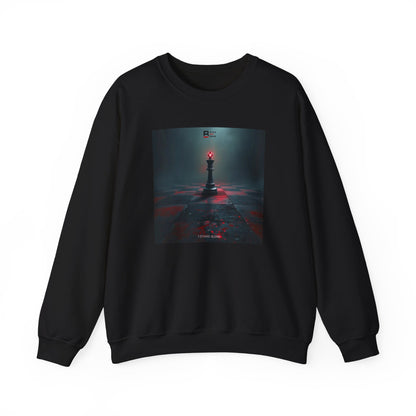 Black Red Lone King | Last Stand Crewneck Sweatshirt
