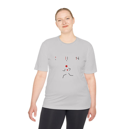 Run! Moisture Wicking Active Tee, Sports Shirt
